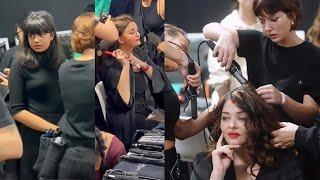 Aishwarya Rai's inside makeup room doing makeup of Aaradhya bachchan Aaradhya at L'Oreal Paris