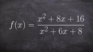 How to find and identify the discontinuities of a rational function