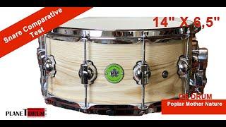 DS DRUM Poplar Mother Nature - Snare Comparative Test