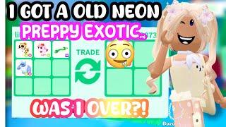 I GOT AN OLD PREPPY NEON EXOTIC PET!BUT WAS I OVER?!#adoptmeroblox #preppyadoptme #preppyroblox