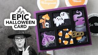 An epic Halloween card inspired by @jennifermcguireink feat. products from @Waffleflowercrafts