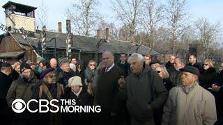 Holocaust survivor visits Auschwitz for first time since camp's liberation