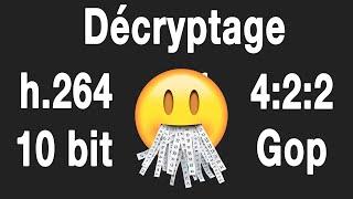 Décryptage VIDEO pour les NULS : 4K 100fps h264 4:2:2 10bit ALL-I