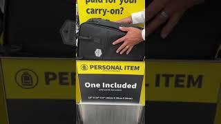 Stop paying baggage fees! The perfect under the seat personal item for your next flight