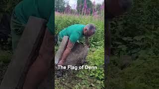 the famous "Flag of Denn" to the knees. An ANCIENT test of strength in co. Cavan