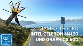 Intel Celeron N4120 \ UHD Graphics 600 \ 21 GAMES TESTED IN 01/2023 (4GB RAM)