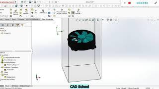 Solidworks exhuast fan flow simulation. #Fan #Simulation