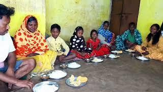 chicken papd rice eating show, denner eating, village cooking and eating