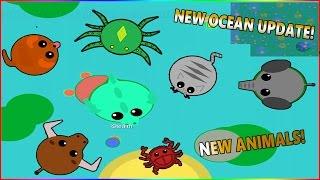 MOPE.IO NEW OCEAN UPDATE! NEW ANIMALS COMING TOMORROW!! BEST UPDATE EVER! (Mope.io)