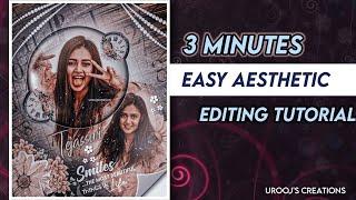 3 Minutes Easy Aesthetic Editing Tutorial For Fanpages || PicsArt Editing Tutorial ️