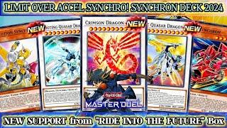 Limit Over Accel Synchro! NEW SYNCHRON Deck ft. Crimson Dragon & Cosmic Quasar Dragon [MASTER DUEL]