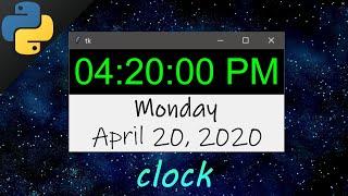 Python clock program 