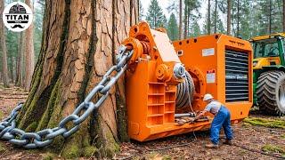 Extreme Dangerous Monster Stump Removal Excavator | Amazing Fastest Wood Chipper Machines #7