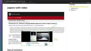 arXiv Paper Video Summary with `Papers with Video` Chrome Extension