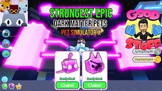 Strongest Epic Dark Matter Pets in Pet Simulator X Steampunk Fish Steampunk Wolf Game Master F2P.