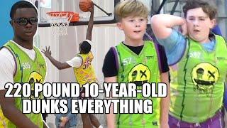 220 POUND 10-YEAR-OLD DUNKS EVERYTHING!