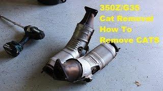 350Z Catalytic Converter Removal G35 V35 Z33 350Z Cat Removal For Catless Pipes/Replacement