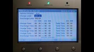 Overnight or cheap rate battery charging at the Inverter