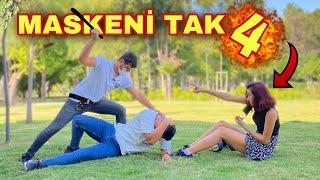 SOKAKTA MASKENİ TAK ŞAKASI 4 ( SOSYAL DENEY )!!!