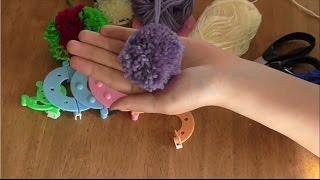 How to Make a Pom Pom Fluff Ball Using a Pompom Maker Loom Set - Curtzy