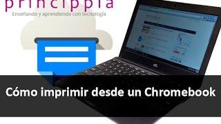 Cómo imprimir desde un chromebook