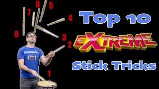 *NEW* Top 10 EXTREME Stick Tricks || EMC Stick Trick Tutorial 3