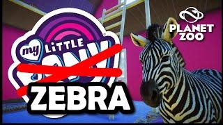 Building a zebra playset castle habitat | Planet Zoo