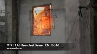 Brandtest deuren EN 1634-1