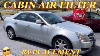 CADILLAC CTS CABIN AIR FILTER REPLACEMENT - Easy!