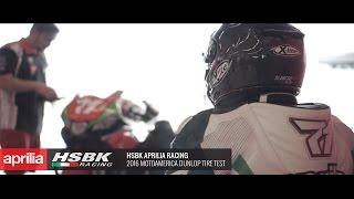 MotoAmerica 2016 Aprilia HSBK Racing Dunlop Test at Circuit of Americas with Claudio Corti