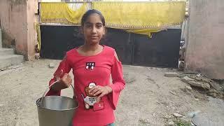 indian village girl cow milking by hand/ how to cow milking by hand/ cow milking full video