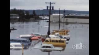 1967 flood and aftermath in downtown Fairbanks