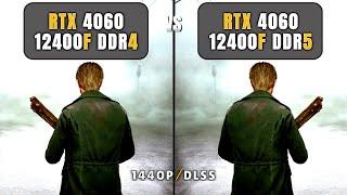 RTX 4060 + i5 12400F - DDR4 vs DDR5 Ram - 10 Games Tested - 1440P/DLSS