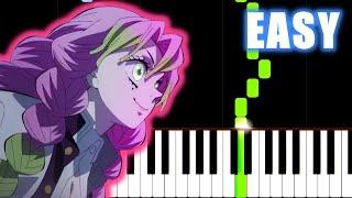 Kizuna no Kiseki - Demon Slayer Season 3 OP - SLOW EASY Piano Tutorial