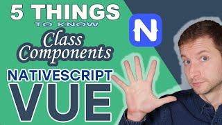 Using TypeScript Class Components in NativeScript Vue | Tutorial