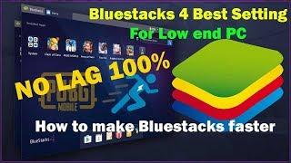 Bluestacks 4 Best Setting For Low end PC || How to make Bluestacks faster in Windows 10