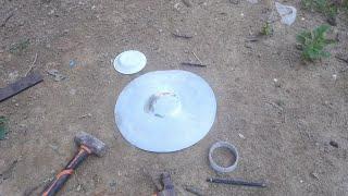 The process of making homemade cymbals