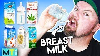 Men Try Breast Milk?! - Extreme Milk Taste Test!
