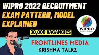 WIPRO ELITE NTH 2022 Recruitment || Exam Patten || Eligibility || Krishna Talkz || Frontlinesmedia