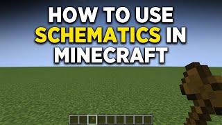 How to Use and Create schematics Minecraft - World Edit full Guide