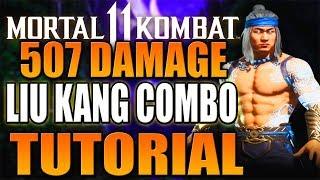 Mortal Kombat 11 Liu Kang Combo Tutorial - Liu Kang Krushing Blow Corner Combo Guide Daryus P