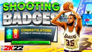 BEST SHOOTING BADGE METHOD NBA 2K22! GET ALL YOUR SHOOTING BADGES FAST IN NBA 2K22! BEST JUMPSHOT!