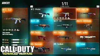 My Full Armory - 15 Elite Weapons, 5 Elite Exos + Tons More! "Advanced Warfare" (Call of Duty AW)