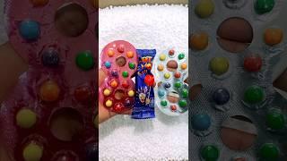 Hunting lollipop candy  colour chocolate in Styrofoam granules #unpacking #unboxing #shorts