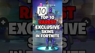 Top 10 RAREST Exclusive Skins In Fortnite