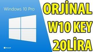 ORJİNAL WİNDOWS 10 PRO 20 LİRA