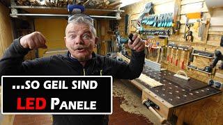 Genial....es wird hell in Jupp's Werkstatt. Tolles Licht zum werkeln :-)