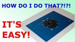 How To Install Router Plate In Table