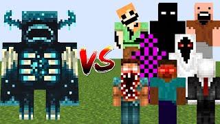 WARDEN vs ALL CREEPYPASTA MOBS | Minecraft Mob Battle