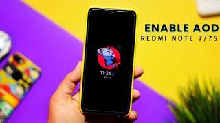 MIUI 12: Enable Always on display on Redmi Note 7 